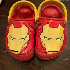 Marvel Kids Iron Man Crocs - Red and Yellow C8